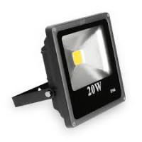 Proyector de área LED 20W SLIM Negro